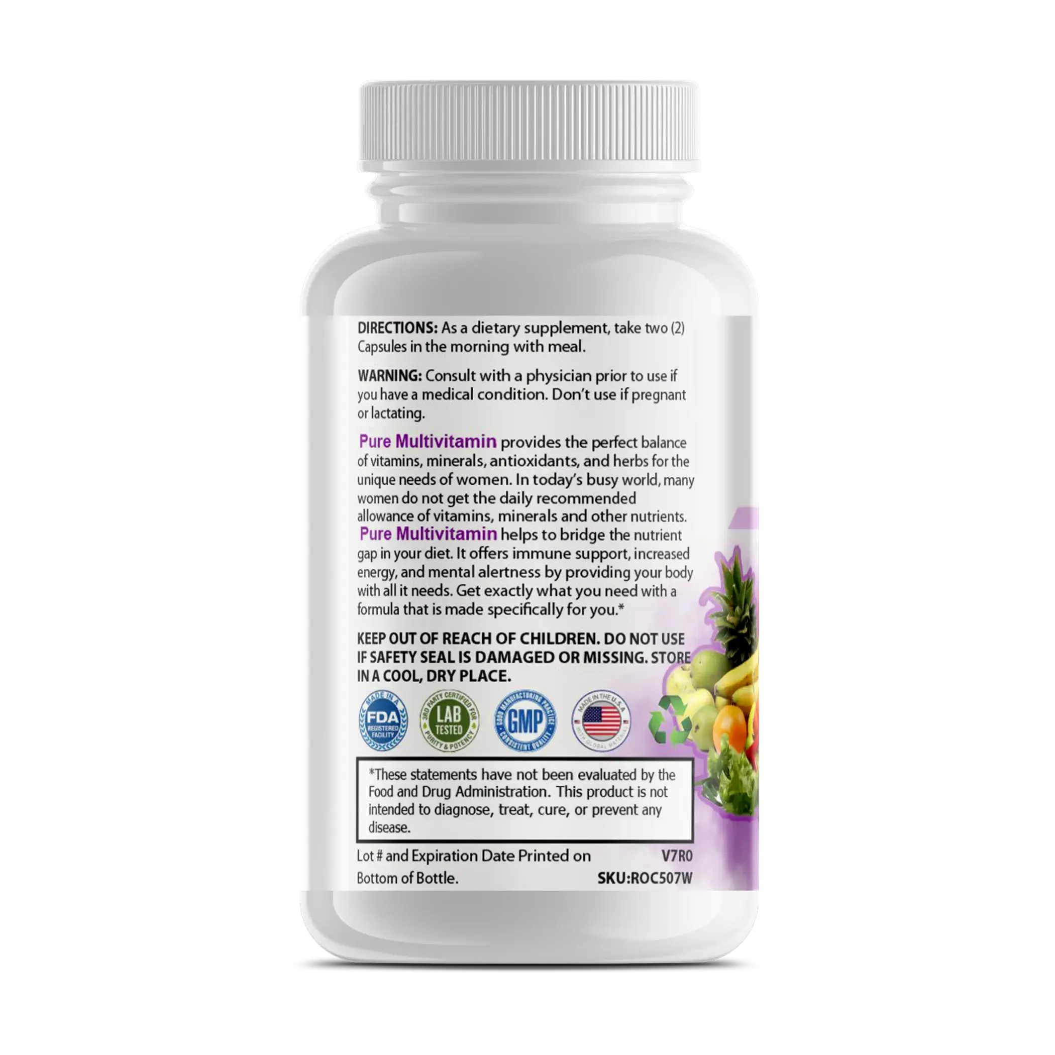 Pure Multivitamins - Womens Purex Nutrition