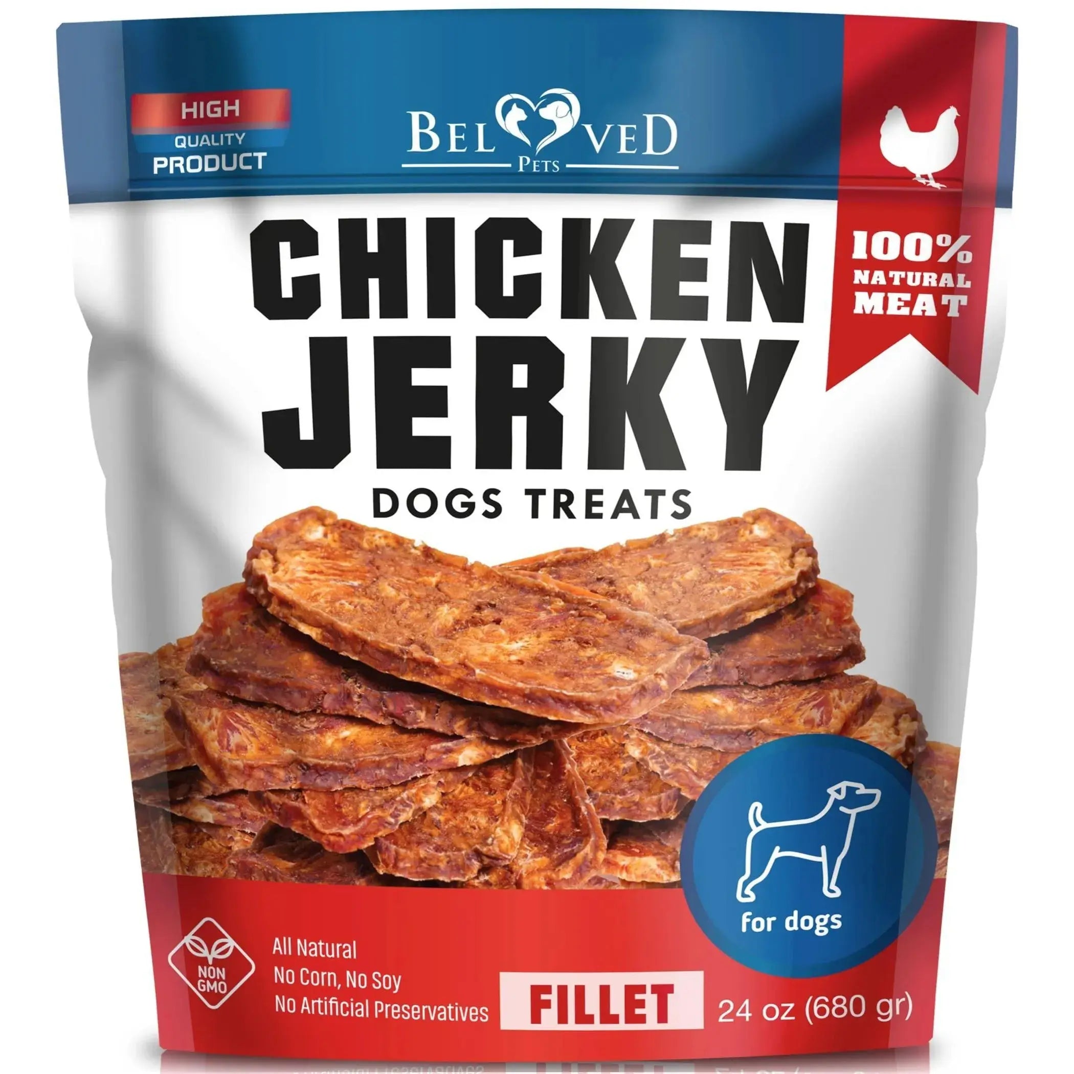 Chicken Jerky Dog Treats Beloved Pets