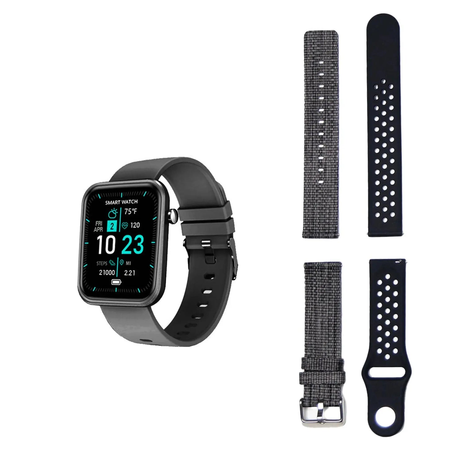 Advanced Smartwatch With Three Bands And Wellness + Activity Tracker Vista Shops
