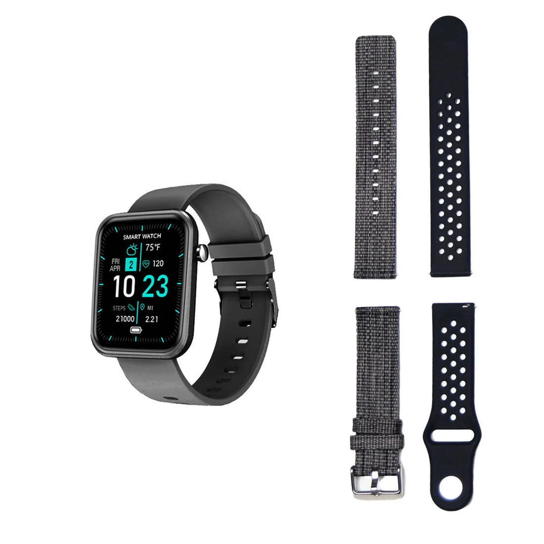 Advanced Smartwatch With Three Bands And Wellness + Activity Tracker Vista Shops