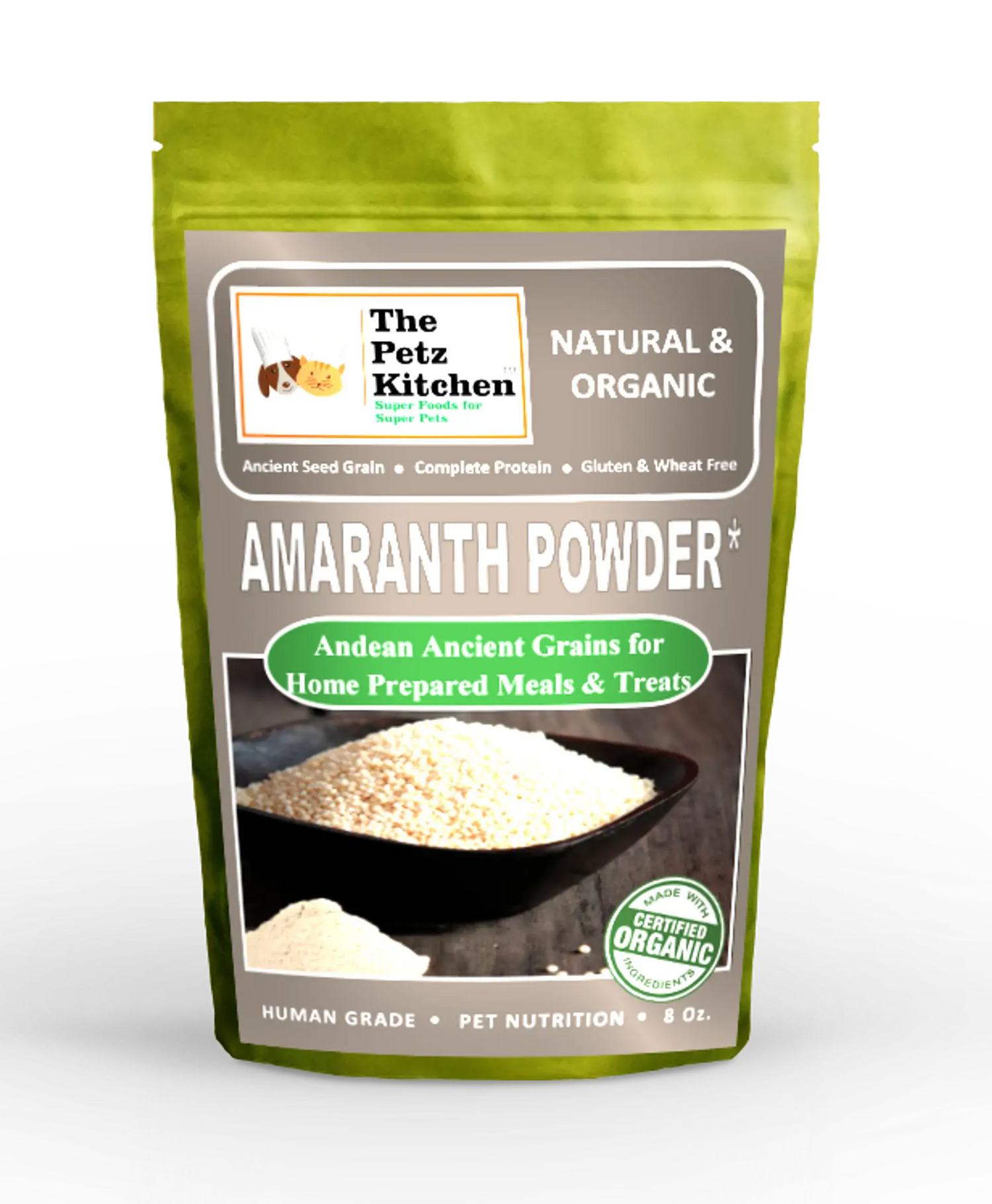 Amaranth Powder - Ancient Seed Grain &amp; Complete Protein - Gluten &amp; Wheat Free Organic Pet Systems