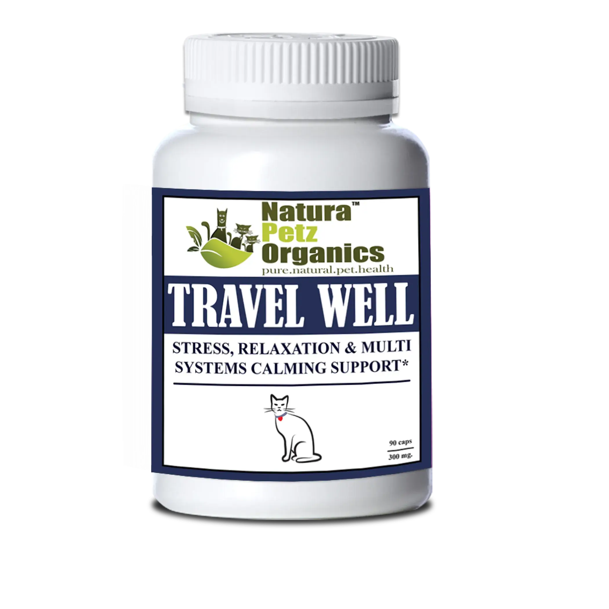 Travel Well - Stress, Relaxation &amp; Calming Stress Support* For Dogs And Cats On The Go* Organic Pet Systems