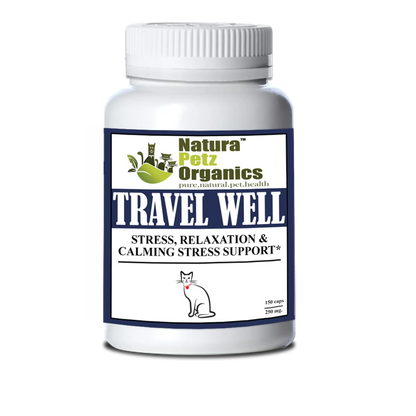 Travel Well - Stress, Relaxation &amp; Calming Stress Support* For Dogs And Cats On The Go* Organic Pet Systems