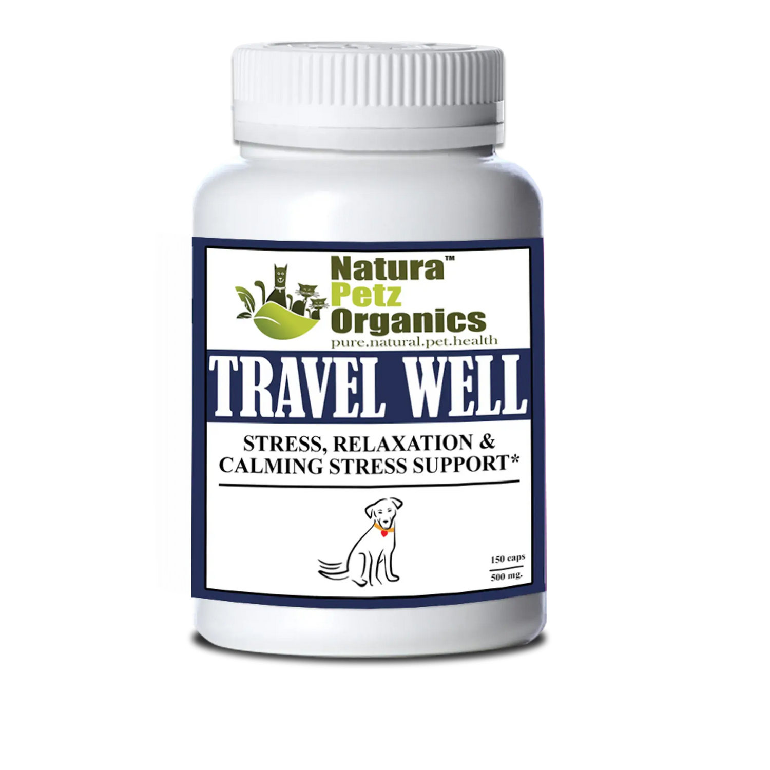Travel Well - Stress, Relaxation &amp; Calming Stress Support* For Dogs And Cats On The Go* Organic Pet Systems