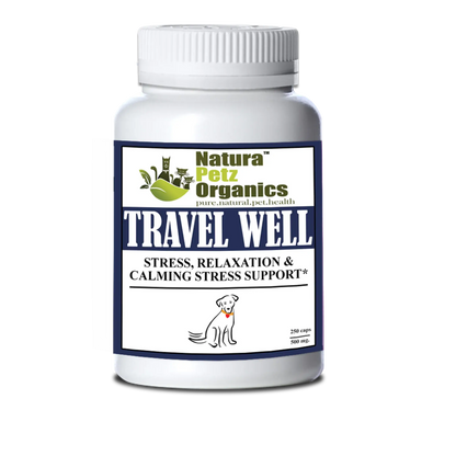 Travel Well - Stress, Relaxation &amp; Calming Stress Support* For Dogs And Cats On The Go* Organic Pet Systems