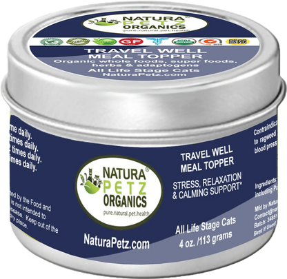 Travel Well Meal Topper* Stress, Relaxation &amp; Calming Support For Dogs And Cats On The Go* Organic Pet Systems