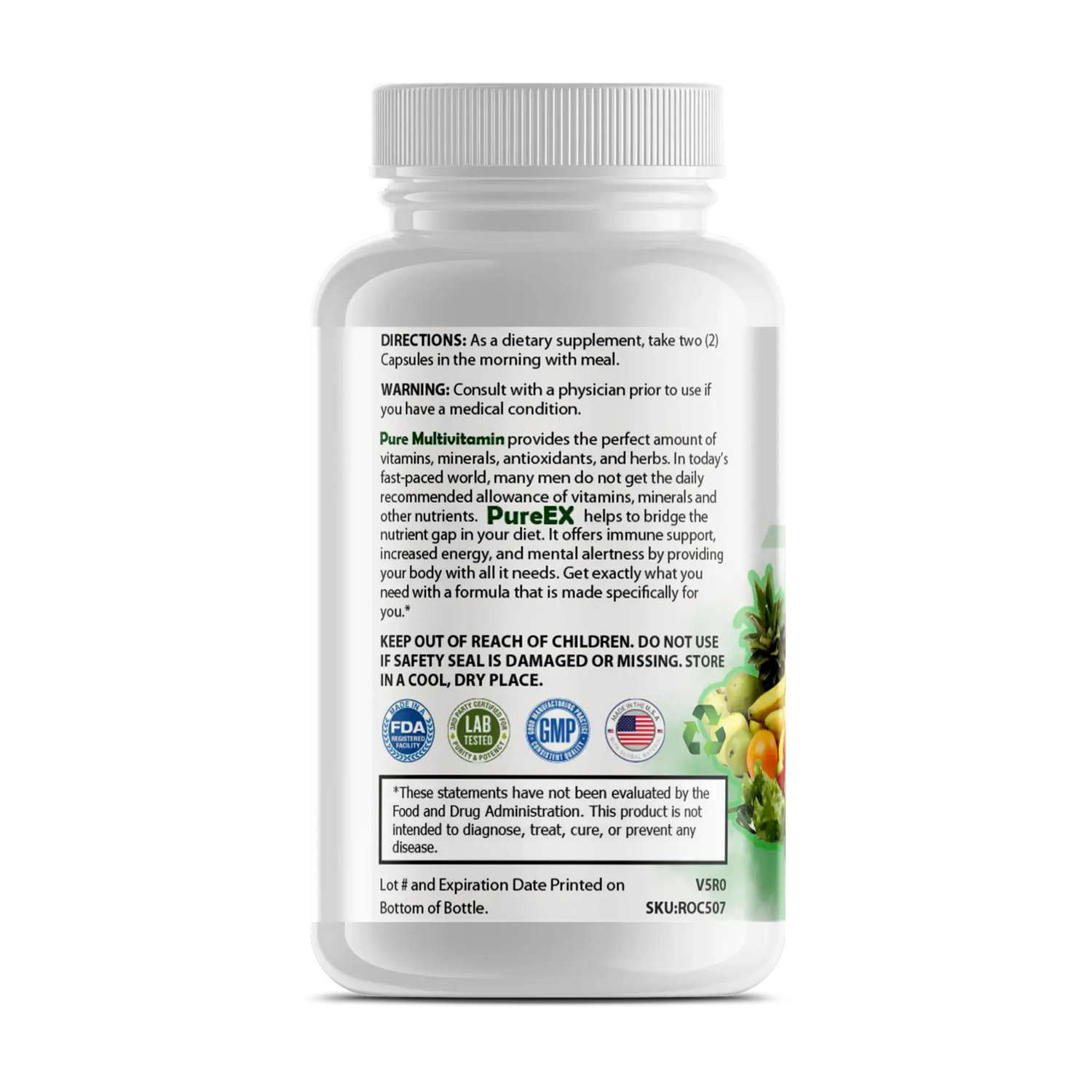 Pure Multivitamins - Mens Purex Nutrition