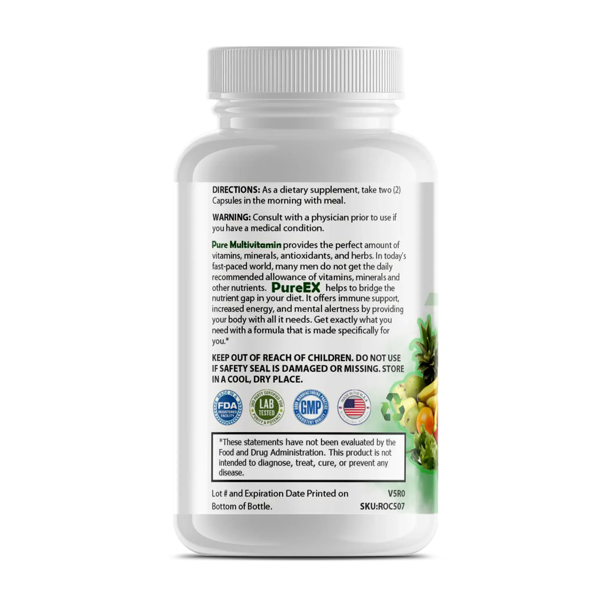 Pure Multivitamins - Mens Purex Nutrition