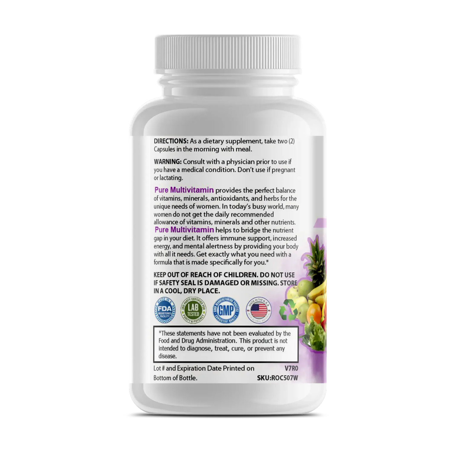 Pure Multivitamins - Womens Purex Nutrition