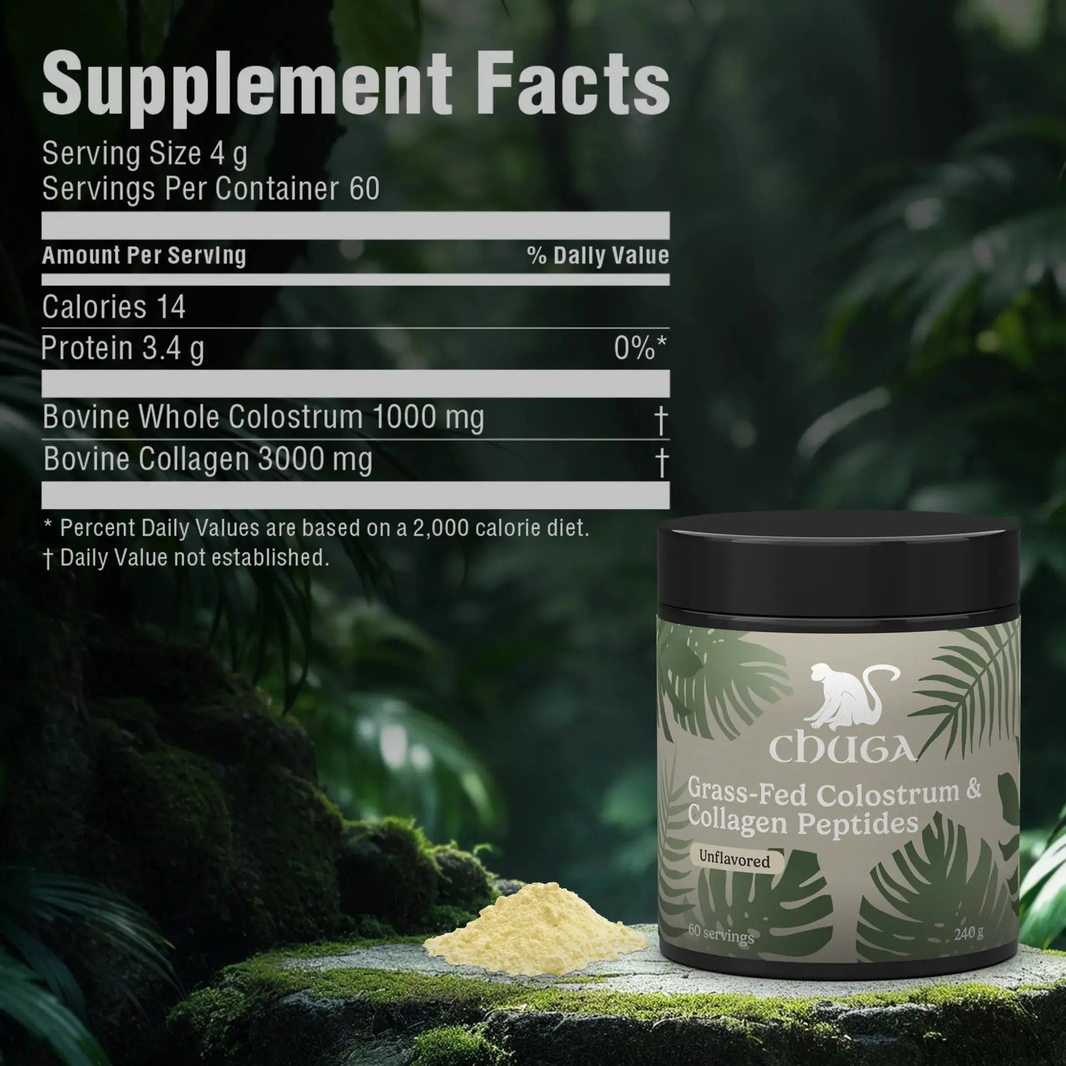 Grass-Fed Colostrum &amp; Collagen Peptides Chuga Shilajit