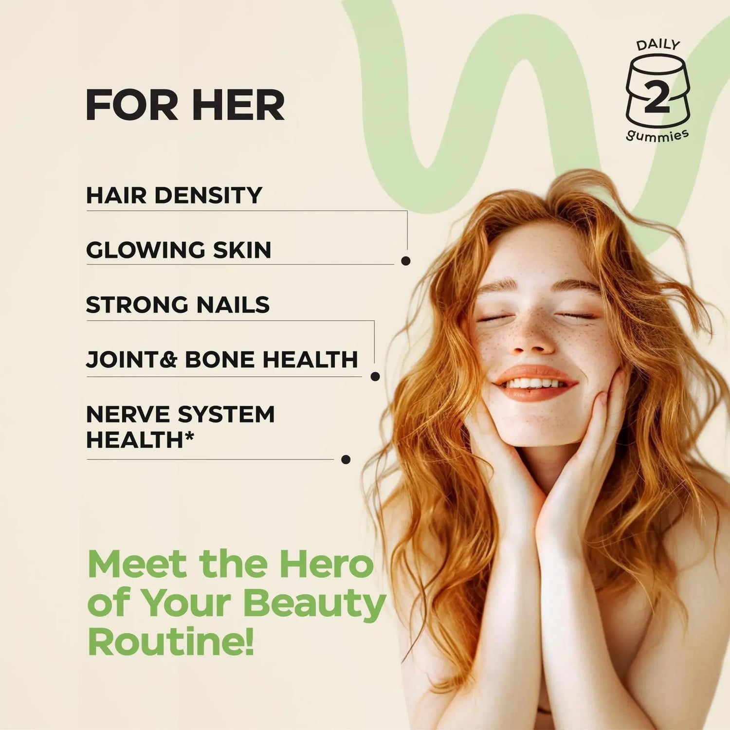 Biotin and Collagen Peptide Gummies for Hair Growth Skin and Nails Wellneum