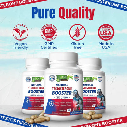 Testosterone Booster for Men Keto Vegan Lean Nutraceuticals