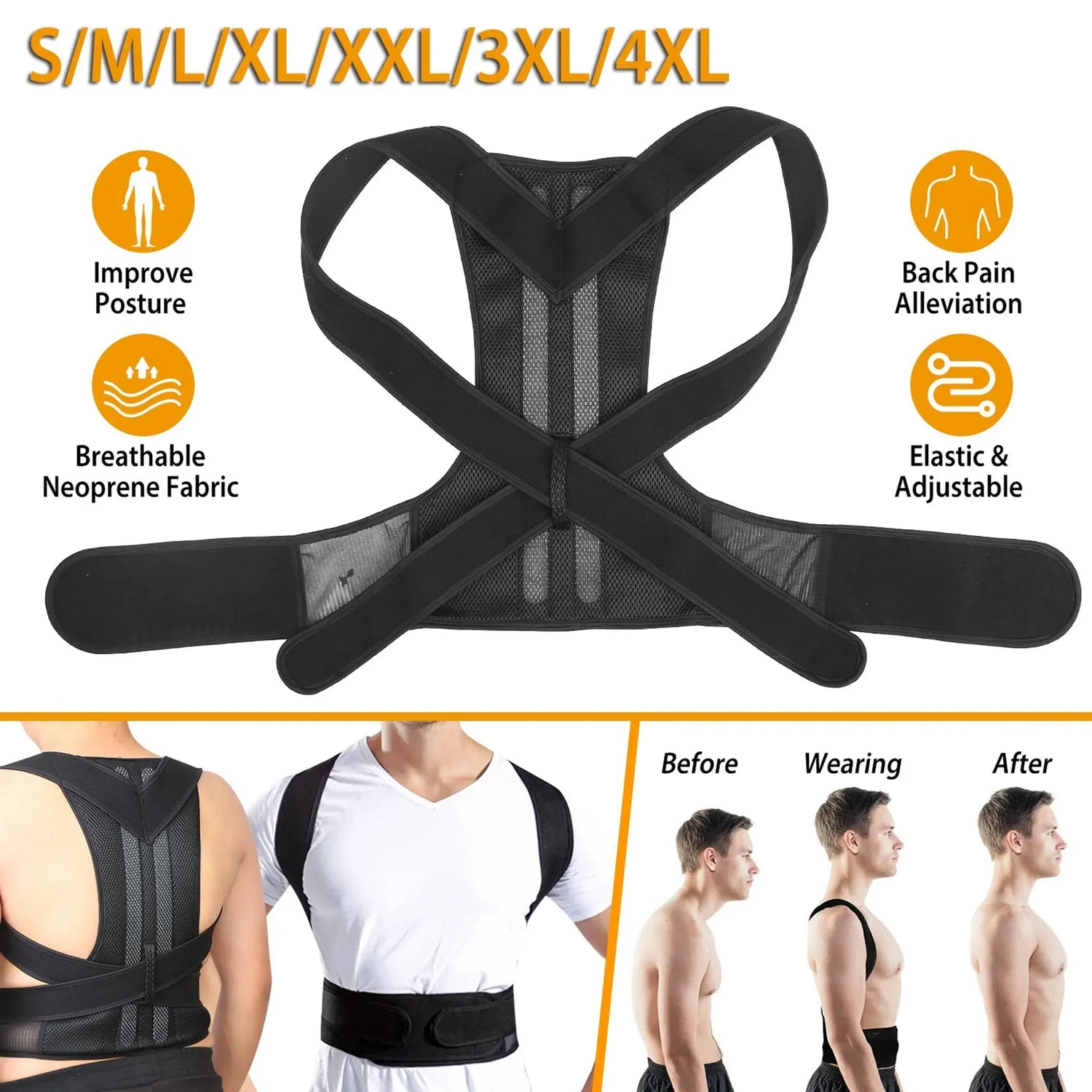 Unisex Back Posture Corrector Lumbar Linx Group